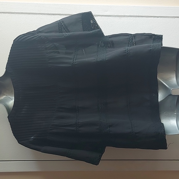 Renee C. Sheer Short Sleeve Top - Picture 3 of 5